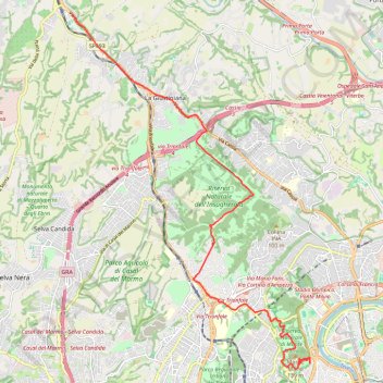 Itinéraire tappa-45-da-la-storta-roma, distance, dénivelé, altitude, carte, profil, trace GPS
