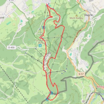 Itinéraire Randonnée Mont d'OR JURA, distance, dénivelé, altitude, carte, profil, trace GPS