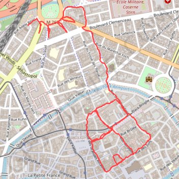 Itinéraire Travail de groupe, distance, dénivelé, altitude, carte, profil, trace GPS