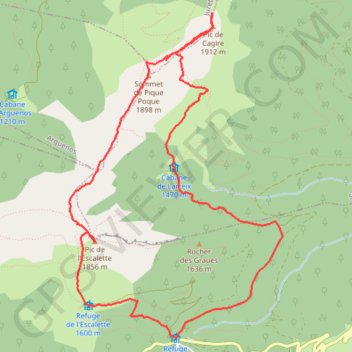 Itinéraire Pic de Cagire (31), distance, dénivelé, altitude, carte, profil, trace GPS
