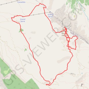 Itinéraire Pic de Château Renard, distance, dénivelé, altitude, carte, profil, trace GPS