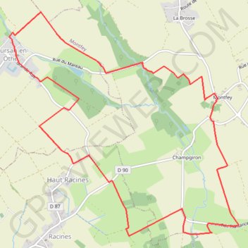 Itinéraire Circuit du Coursannais, distance, dénivelé, altitude, carte, profil, trace GPS