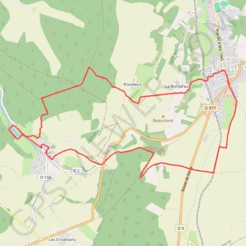 Itinéraire Circuit de la forêt - Varzy, distance, dénivelé, altitude, carte, profil, trace GPS