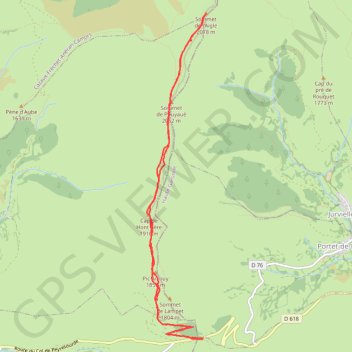 Itinéraire Sommet de l'Aigle par le Col de Peyresourde, distance, dénivelé, altitude, carte, profil, trace GPS