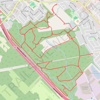Itinéraire Boisé Chauveau, distance, dénivelé, altitude, carte, profil, trace GPS