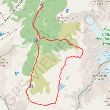 Itinéraire Monts Jovet, distance, dénivelé, altitude, carte, profil, trace GPS