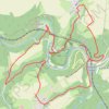 Itinéraire Boucle autour de la Lesse depuis Gendron-Celles, distance, dénivelé, altitude, carte, profil, trace GPS