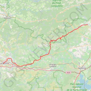 Itinéraire Bosch eBike Tour: Cessenon-sur-Orb, distance, dénivelé, altitude, carte, profil, trace GPS