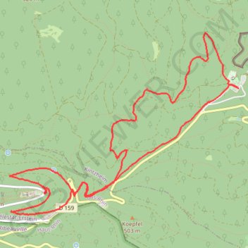 Itinéraire Sortie Wick, distance, dénivelé, altitude, carte, profil, trace GPS