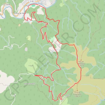 Itinéraire Pilo de Belmaig, distance, dénivelé, altitude, carte, profil, trace GPS