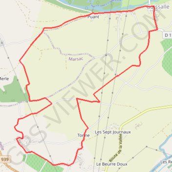 Itinéraire Circuit de Vindelle, distance, dénivelé, altitude, carte, profil, trace GPS
