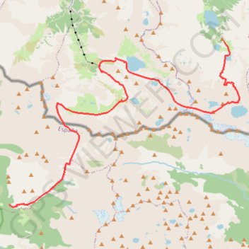 Itinéraire Viados-Espingo, distance, dénivelé, altitude, carte, profil, trace GPS