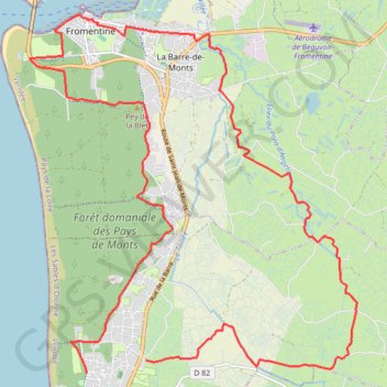 Itinéraire B05 - Boucle des panoramas, distance, dénivelé, altitude, carte, profil, trace GPS