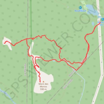 Itinéraire Mont Morios et Mont de la Perdrix, distance, dénivelé, altitude, carte, profil, trace GPS