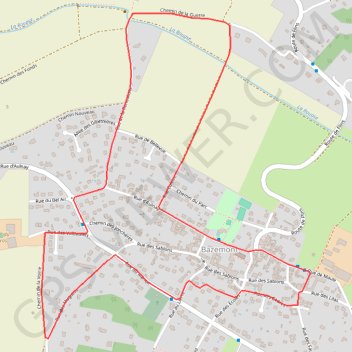 Itinéraire Cèdres et vieilles pierres - Bazemont, distance, dénivelé, altitude, carte, profil, trace GPS