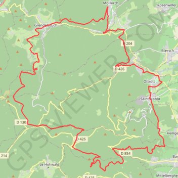 Itinéraire Rando des Myrtilles, distance, dénivelé, altitude, carte, profil, trace GPS