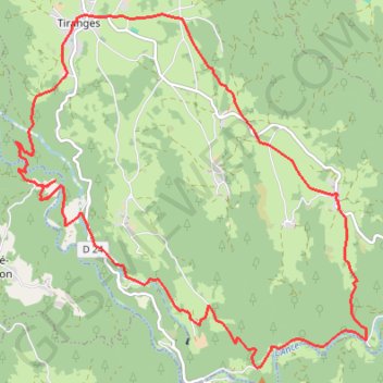 Itinéraire Chalancon, distance, dénivelé, altitude, carte, profil, trace GPS