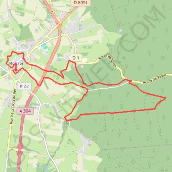 Itinéraire Le Sentier des Fortifications et de la Vallée de Misère, distance, dénivelé, altitude, carte, profil, trace GPS