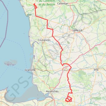Itinéraire TM2023 la Haye vers Isigny V2-15581218, distance, dénivelé, altitude, carte, profil, trace GPS