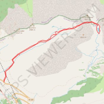Itinéraire Estany de Coma d'Or, distance, dénivelé, altitude, carte, profil, trace GPS