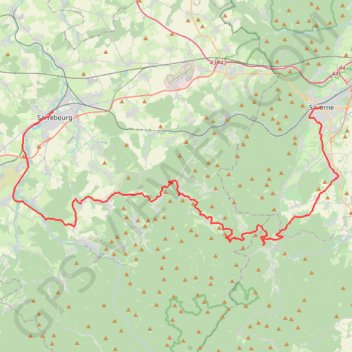 Itinéraire B61, distance, dénivelé, altitude, carte, profil, trace GPS