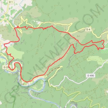Itinéraire 7-408, distance, dénivelé, altitude, carte, profil, trace GPS