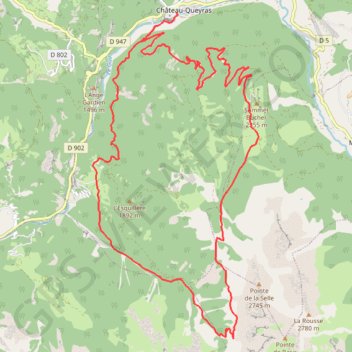 Itinéraire Le Sommet Bucher, distance, dénivelé, altitude, carte, profil, trace GPS