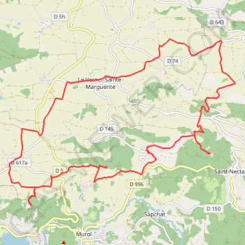 Itinéraire Aux alentours de Vernet-Sainte-Marguerite, distance, dénivelé, altitude, carte, profil, trace GPS