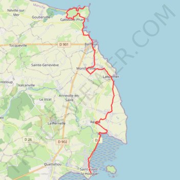 Itinéraire entrainement 2021 semi marathon des vikings, distance, dénivelé, altitude, carte, profil, trace GPS