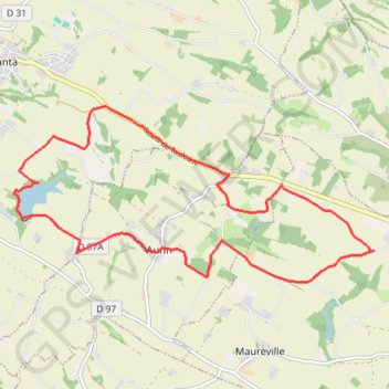 Itinéraire Autour du Lac de Saint-Sernin, distance, dénivelé, altitude, carte, profil, trace GPS