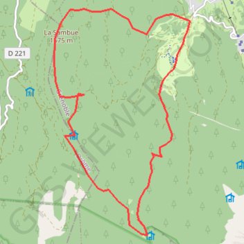 Itinéraire carrette, distance, dénivelé, altitude, carte, profil, trace GPS