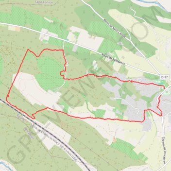 Itinéraire Les Bories d'Eguilles, distance, dénivelé, altitude, carte, profil, trace GPS