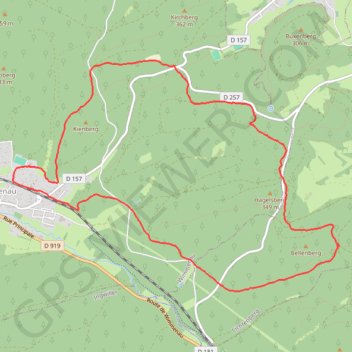Itinéraire Marche à Wimmenau, distance, dénivelé, altitude, carte, profil, trace GPS