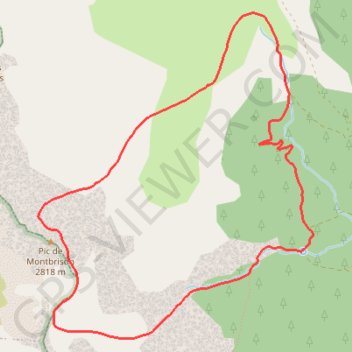 Itinéraire Antécime du Pic de Montbrison, distance, dénivelé, altitude, carte, profil, trace GPS
