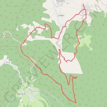 Itinéraire Urau - courille - borne 110 - heregade - artigues, distance, dénivelé, altitude, carte, profil, trace GPS