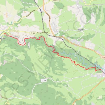 Itinéraire De Gramat à L'Hospitalet, distance, dénivelé, altitude, carte, profil, trace GPS