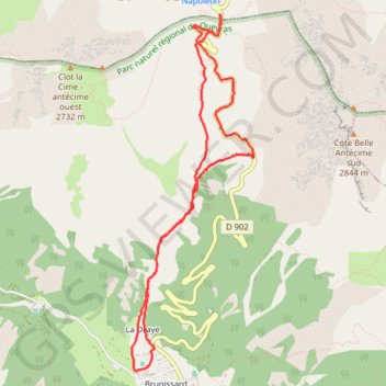 Itinéraire Col d'Izoard, distance, dénivelé, altitude, carte, profil, trace GPS