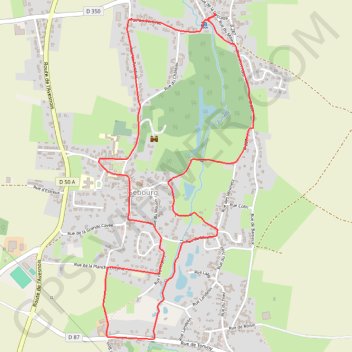 Itinéraire Les Censes de Sebourg, distance, dénivelé, altitude, carte, profil, trace GPS