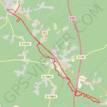 Itinéraire Graou, distance, dénivelé, altitude, carte, profil, trace GPS
