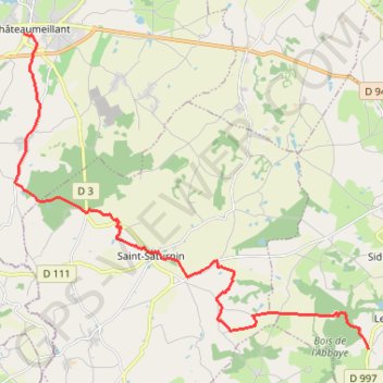 Itinéraire Sur les pas des Maîtres Sonneurs (Châteaumeillant - Sidiailles), distance, dénivelé, altitude, carte, profil, trace GPS