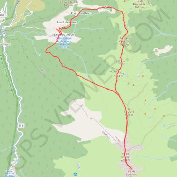 Itinéraire Pic de la Tèse - Pic de Soubirou, distance, dénivelé, altitude, carte, profil, trace GPS