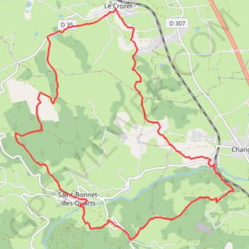 Itinéraire Balade en pays de la Pacaudière - Le Crozet, distance, dénivelé, altitude, carte, profil, trace GPS