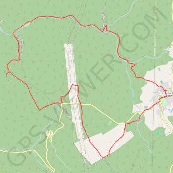 Itinéraire De Hargnies au Point de vue de la Roche à Fépin par la vallée du Risdoux, distance, dénivelé, altitude, carte, profil, trace GPS