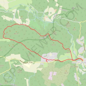 Itinéraire Sillans la Cascade - Circuit de Jonqueirole, distance, dénivelé, altitude, carte, profil, trace GPS