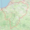 Itinéraire EV1-EV3 Espagne_Modif, distance, dénivelé, altitude, carte, profil, trace GPS