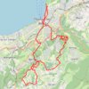 Itinéraire Thonon, distance, dénivelé, altitude, carte, profil, trace GPS