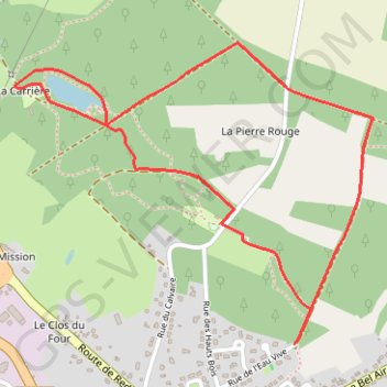 Itinéraire Circuit des Pins à Saint-Gildas-des-Bois, distance, dénivelé, altitude, carte, profil, trace GPS