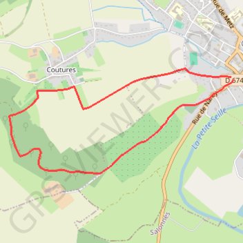 Itinéraire Près de Château-Salins, distance, dénivelé, altitude, carte, profil, trace GPS