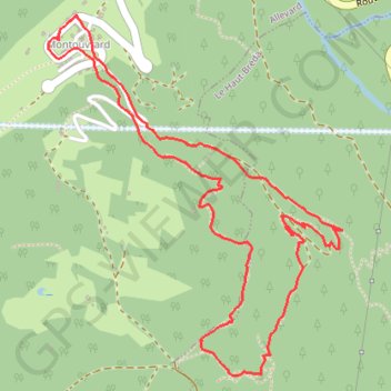 Itinéraire Le SENTIER du Fer depuis Montouvrard, distance, dénivelé, altitude, carte, profil, trace GPS