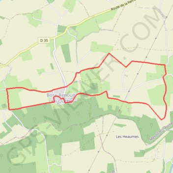 Itinéraire Circuit de la Pinçonniére - Bosc - Renoult-en-Ouche, distance, dénivelé, altitude, carte, profil, trace GPS
